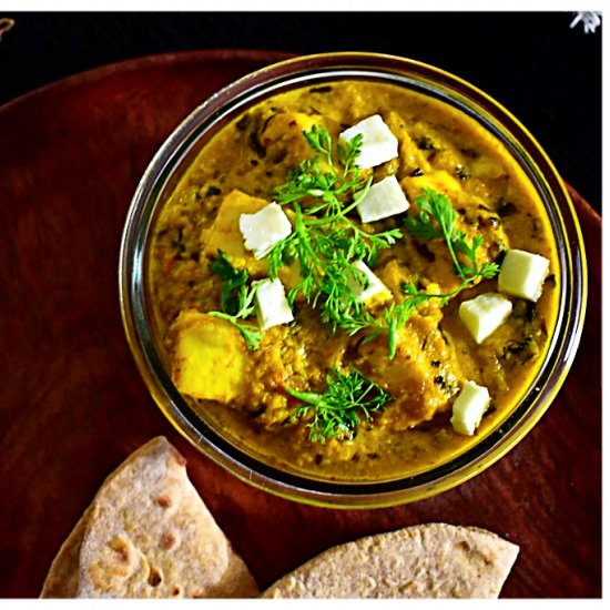 methi malai paneer