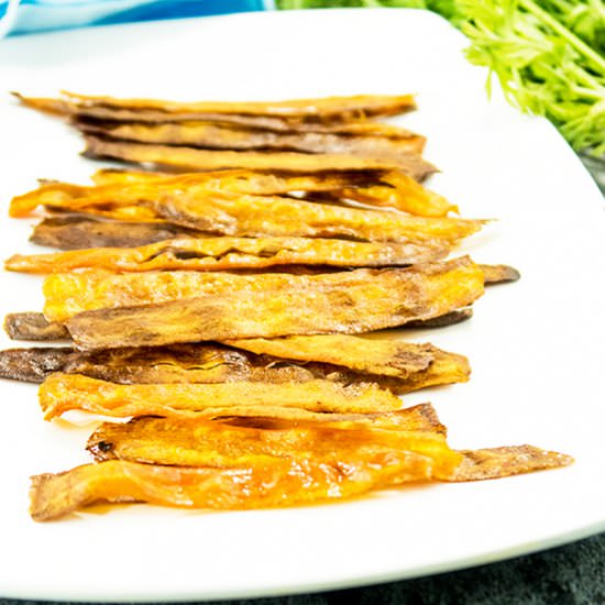 Baked Crispy Carrot Bacon