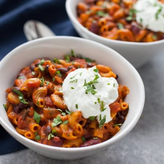 Instant Pot Vegetarian Chili Mac