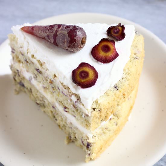 GF Vegan Purple Carrot Cake