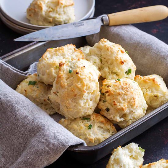 Goat Cheese and Scallion Biscuits