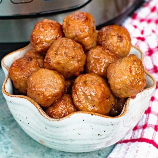Pressure Cooker Grape Meatballs