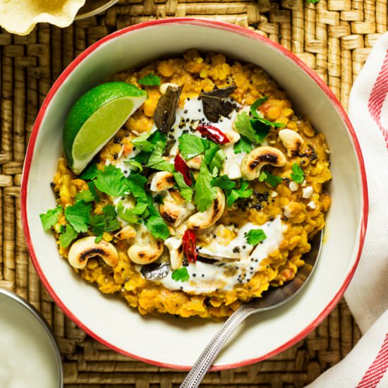 Easy Red Lentil Dhal (V,GF)