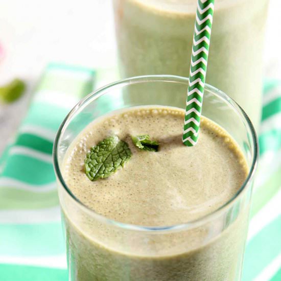 Vegan Thin Mint Smoothie