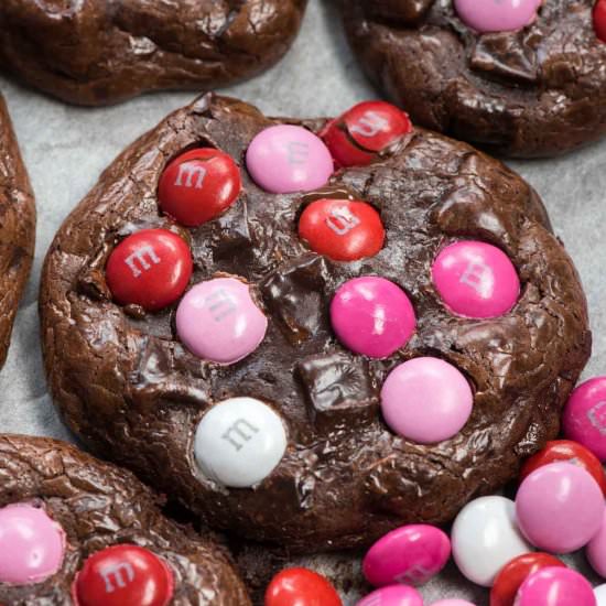 Valentine’s Brownie Cookies