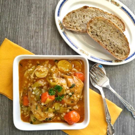 One pot Chicken Barley Stew