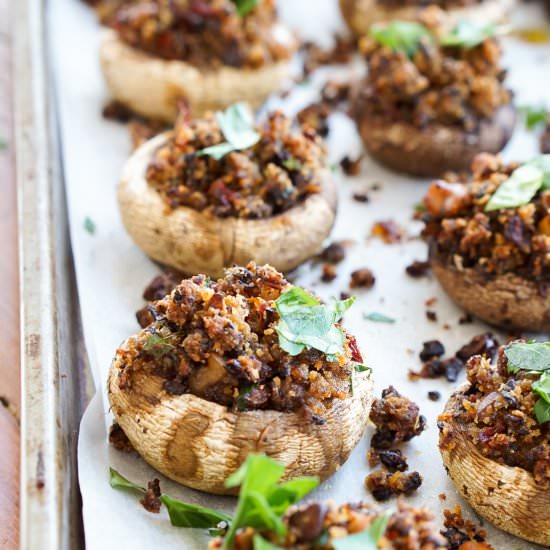 Vegan Stuffed Mushrooms