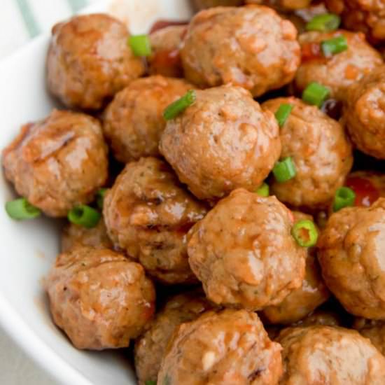 Slow Cooker Cranberry BBQ Meatballs