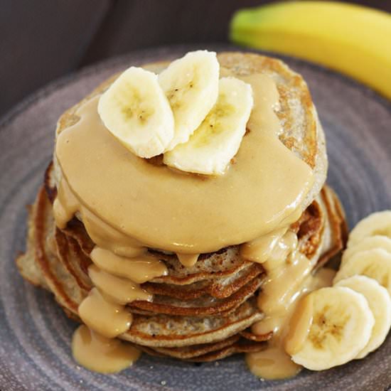 Vegan Peanut Butter Pancakes