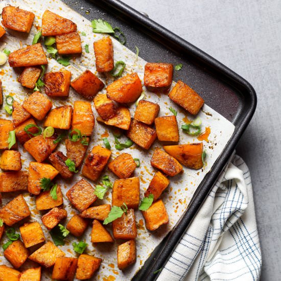 Easy Cumin Roasted Butternut Squash