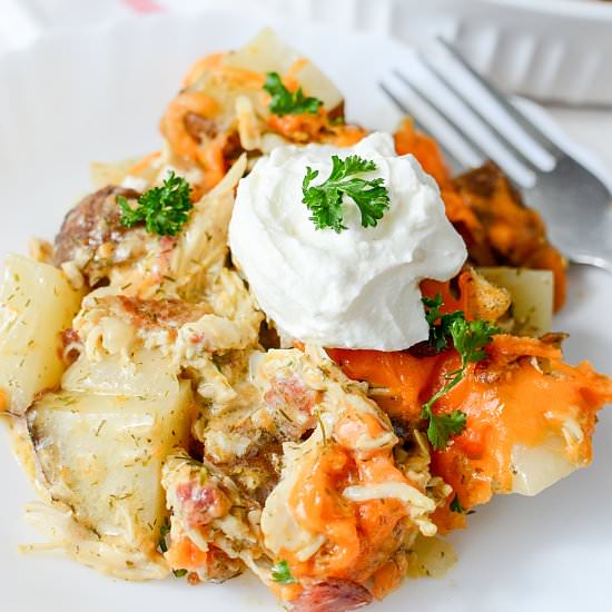 Chicken Ranch Potato Bake