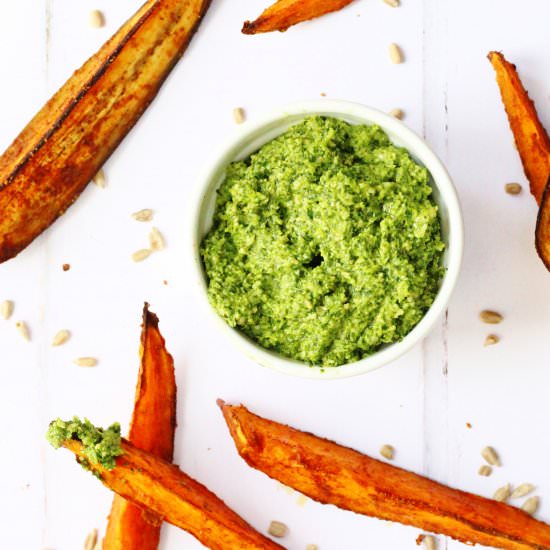 Carrot Top Pesto