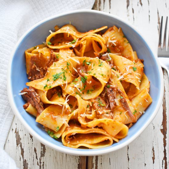 Oxtail Pasta in Tomato Sauce