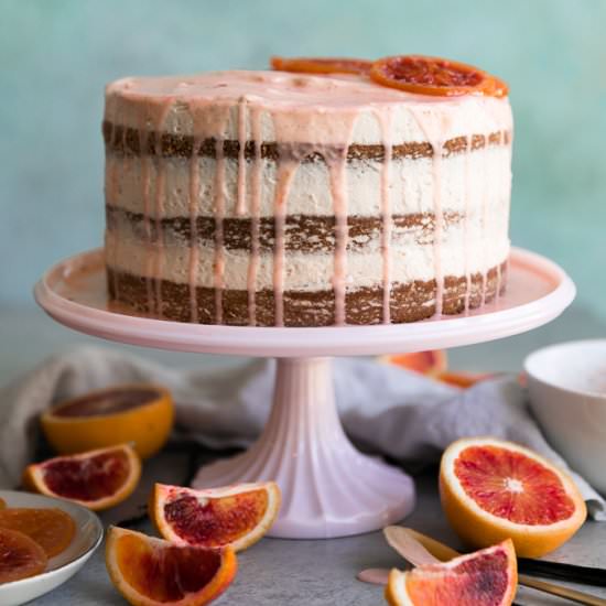 Vanilla Bean Blood Orange Cake