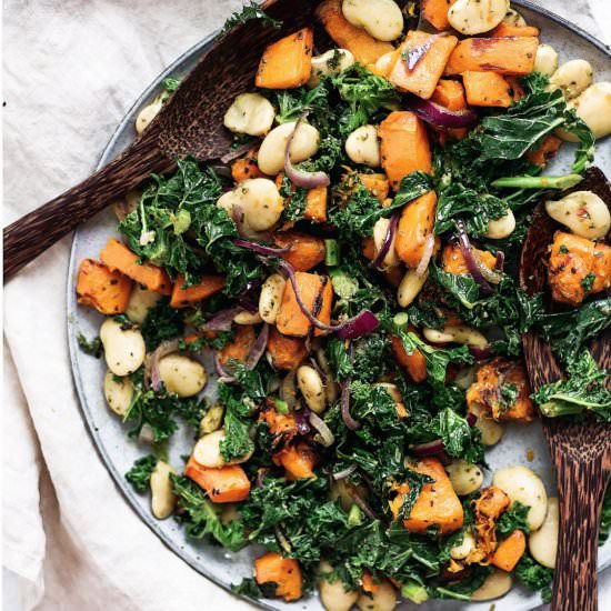 Butternut, Kale & Butter Bean Salad