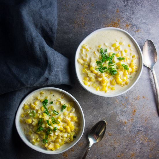 Instant Pot Spicy Creamed Corn
