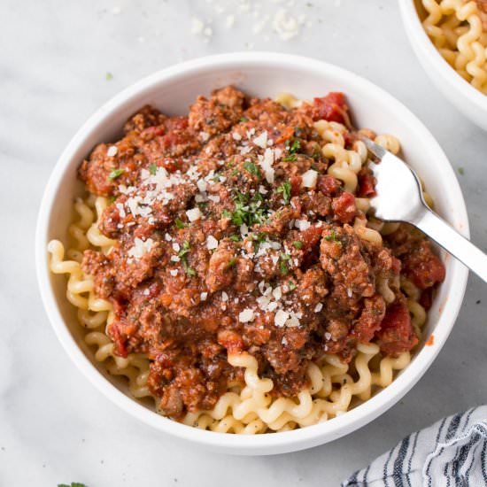 Weekday Ragù with Veggies
