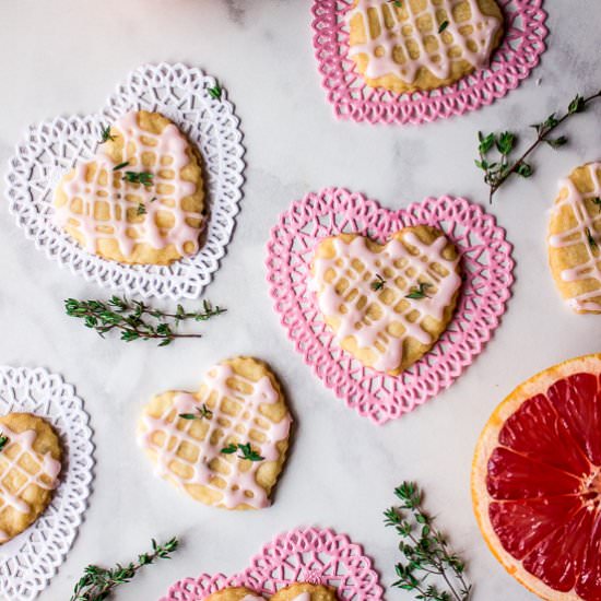 Pink Grapefruit & Thyme Hearts