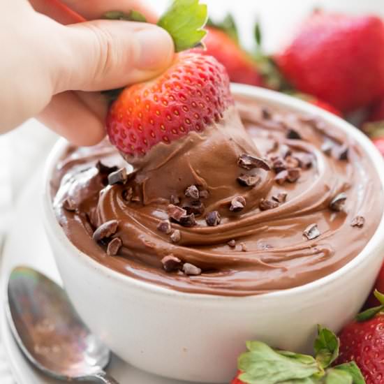 paleo chocolate mousse dip