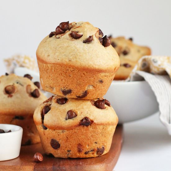 Vegan Chocolate Chip Muffins