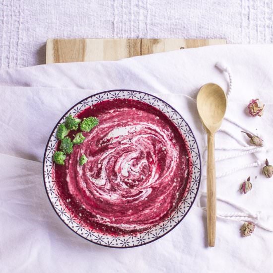 Pink Beet Creamy Soup