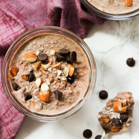 Keto Almond Joy Chia Seed Pudding