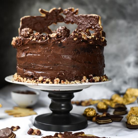 Chocolate Nutella Mousse Moose Cake
