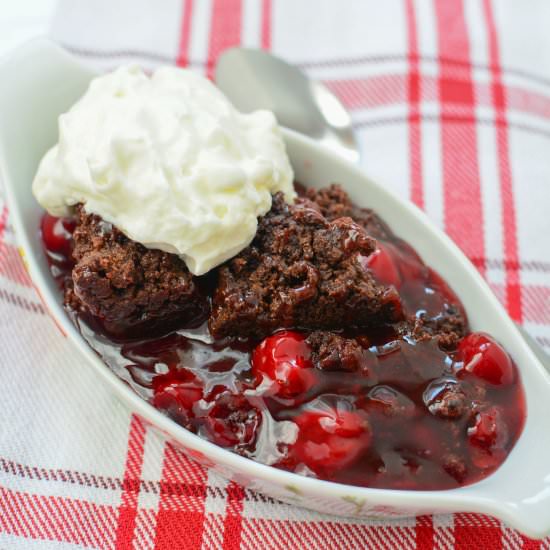 Slow Cooker Chocolate Cherry Cake