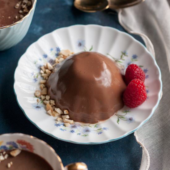 chocolate panna cotta