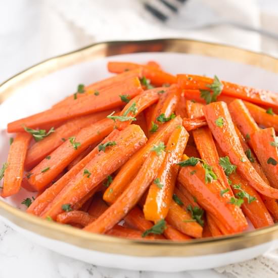 Roasted Honey Glazed Carrots