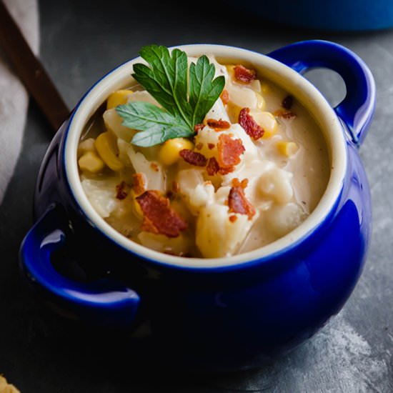 Barramundi Corn Chowder