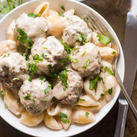Vegan Swedish Meatballs