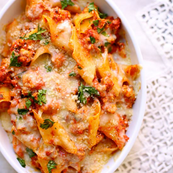 Baked Pasta with Chicken Sausage