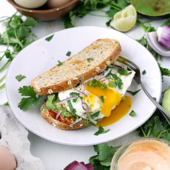 BEST Vegetarian Breakfast Sandwich