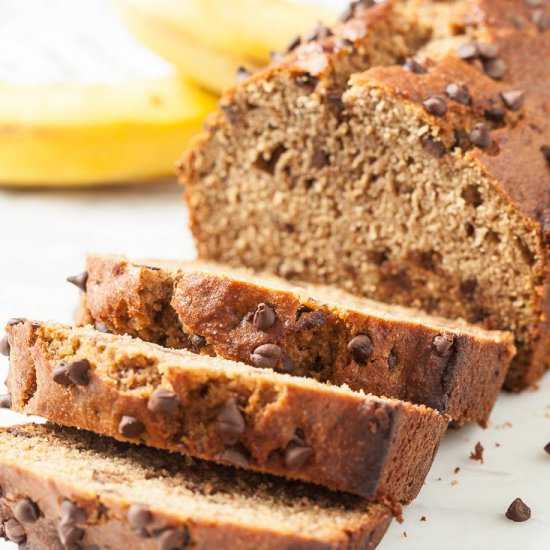 banana bread chocolate