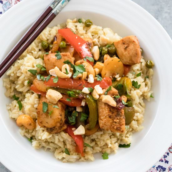 Chipotle Chicken with Cashews