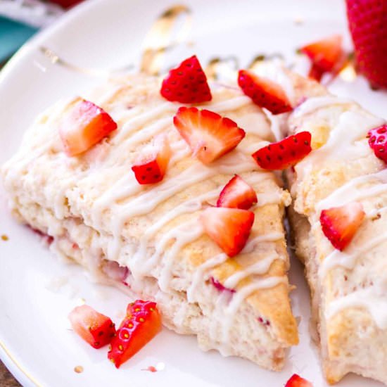 Strawberry Cream Cheese Scones