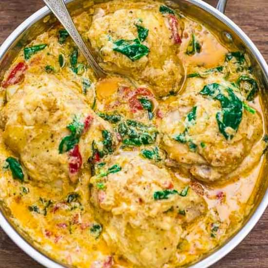 CREAMY CHICKEN THIGHS