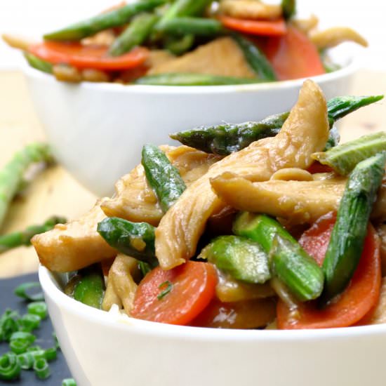Chicken and Asparagus Stir Fry