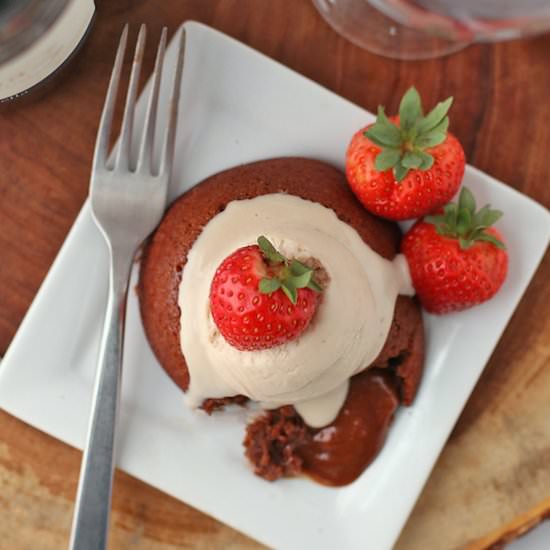 Vegan Molten Lava Cake
