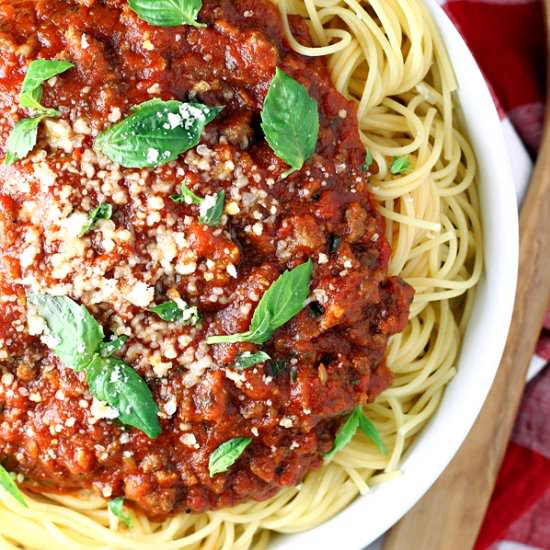 Best Slow Cooker Spaghetti Sauce