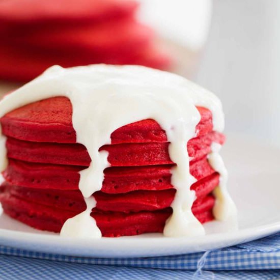 Red Velvet Pancakes