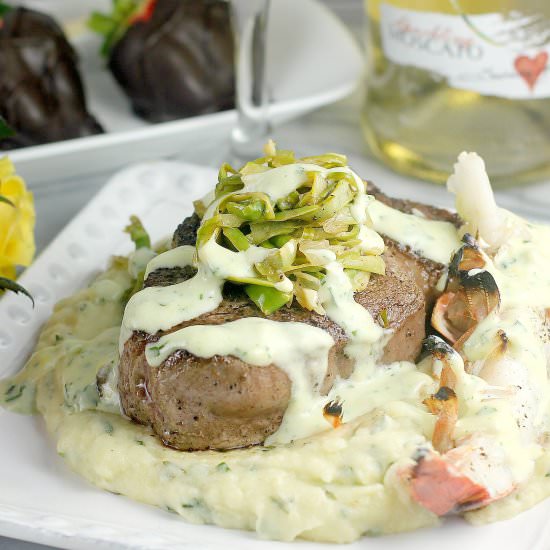 Filet Mignon and Lobster
