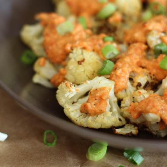 Cauliflower with Red Pepper Sauce
