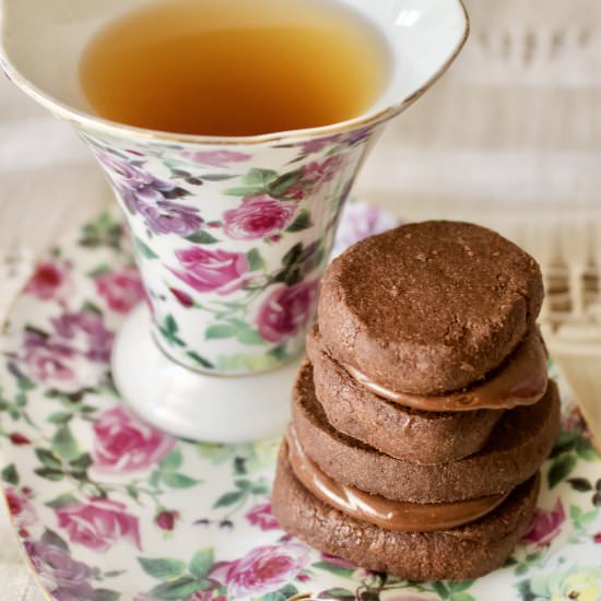 Chocolate cookies with Earl Grey