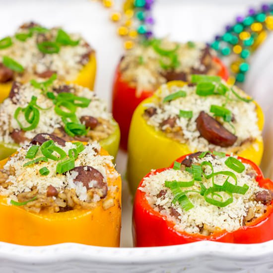 Red Beans and Rice Stuffed Peppers