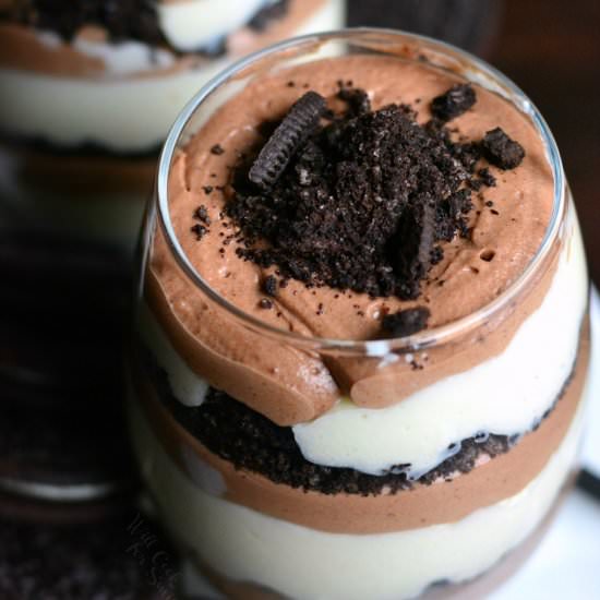Oreo Double Chocolate Mousse Parfait