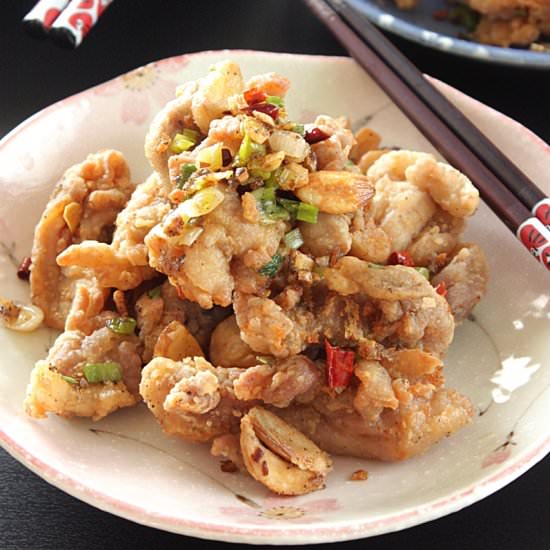 Chinese spicy chili fried chicken