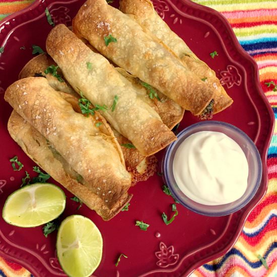 Shrimp and Kale Taquitos