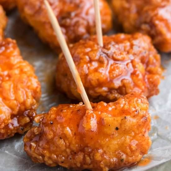 Baked Honey Sriracha Chicken Bites